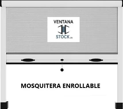 Ventana PVC Corredera Con Persiana Motorizada (PVC) 1000x1355 2h con Mosquitera Enrollable - Imagen 3