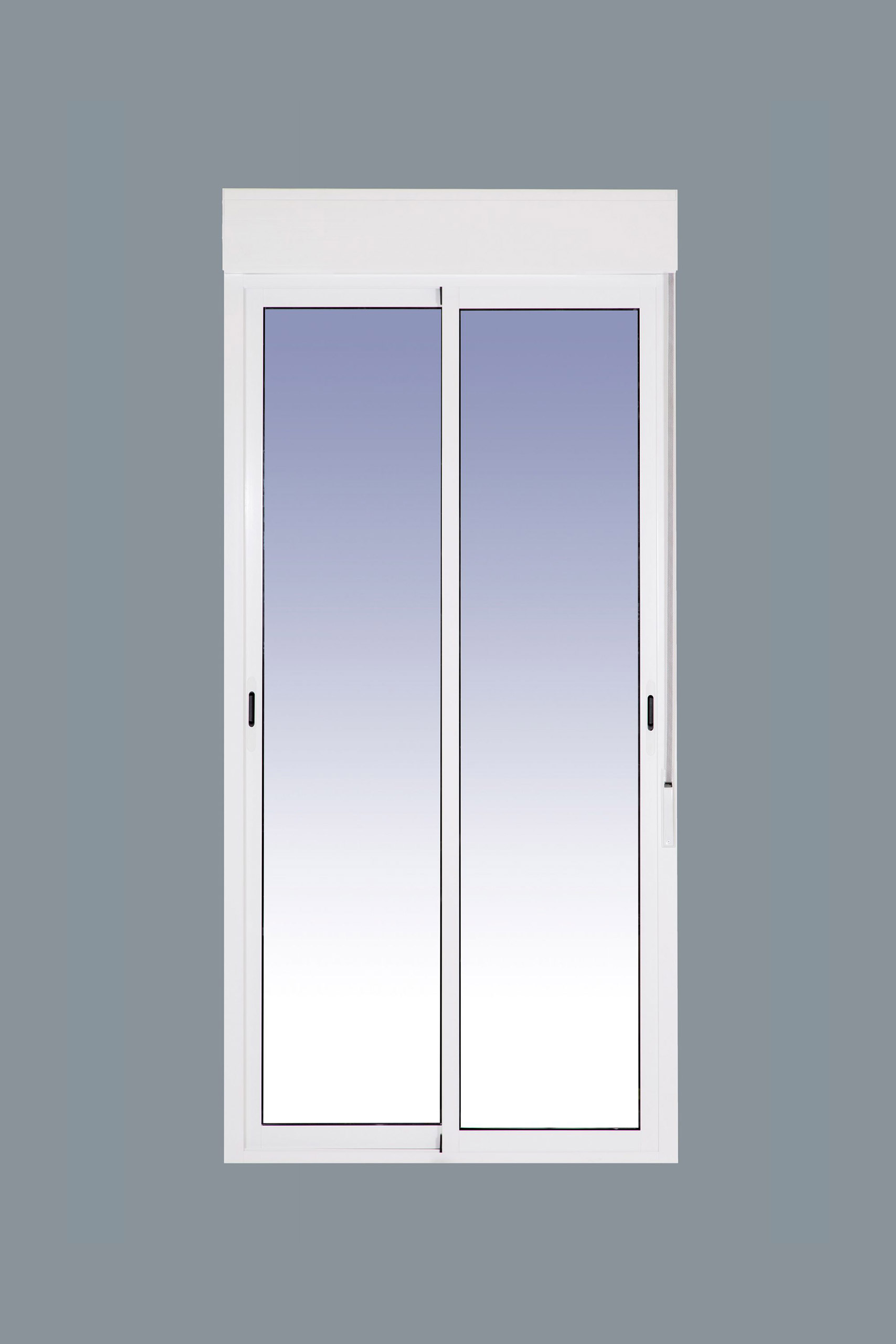 Ventanastock Puerta Balconera Aluminio 880x2185 Practicable Izquierda Con  Persiana de PVC 1 hoja (guías y cajón persiana en kit)