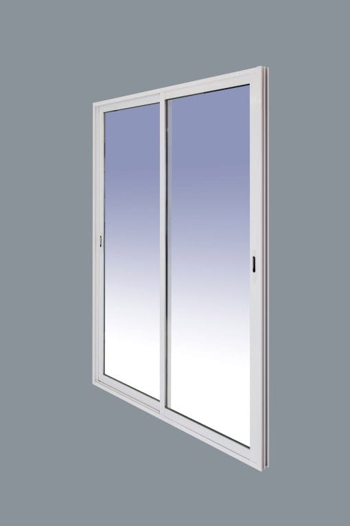 Porta scorrevole in alluminio per balcone 1500x2000 2h (telaio predisposto in kit) - immagine 4