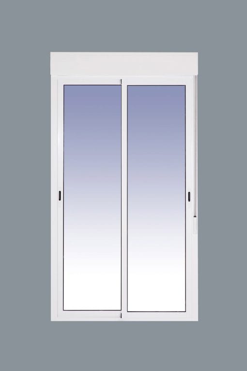 Balconera Aluminio Corredera Con Persiana (PVC) 1500x2185 2h (marco y cajón persiana en kit) - Imagen 3