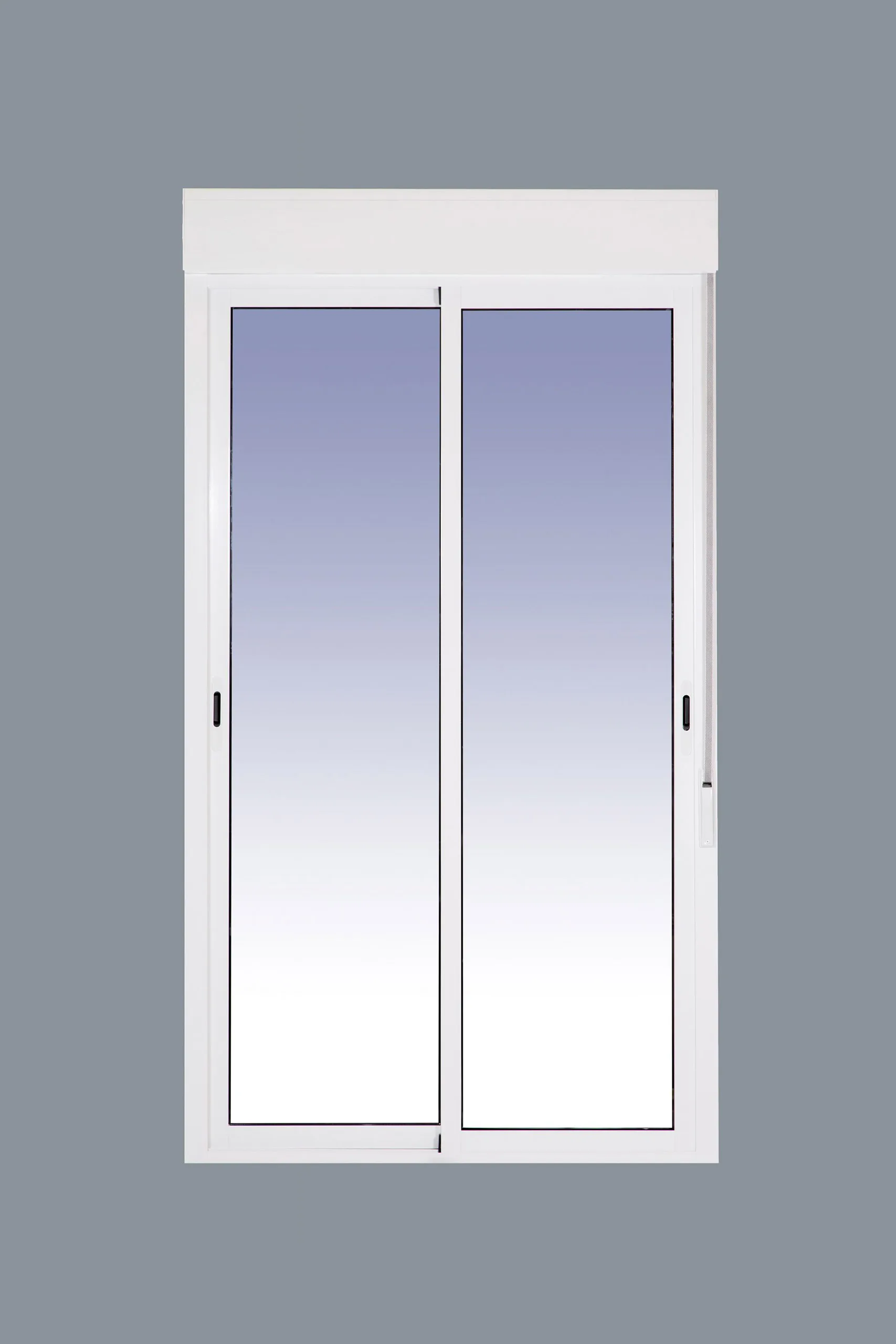 Balconera Aluminio Corredera Con Persiana (PVC) 1500x2185 2h (marco y cajón persiana en kit) - Imagen 3