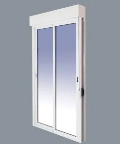 Balconera Aluminio Corredera Con Persiana (PVC) 1500x2185 2h (marco y cajón persiana en kit) - Imagen 4