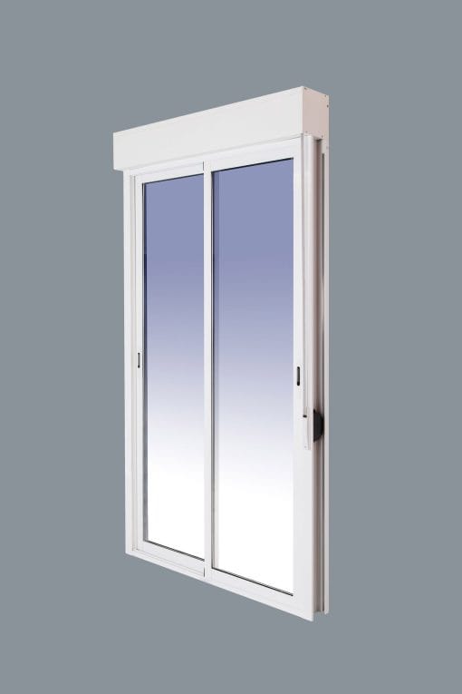 Balconera Aluminio Corredera Con Persiana (PVC) 1500x2185 2h (marco y cajón persiana en kit) - Imagen 4