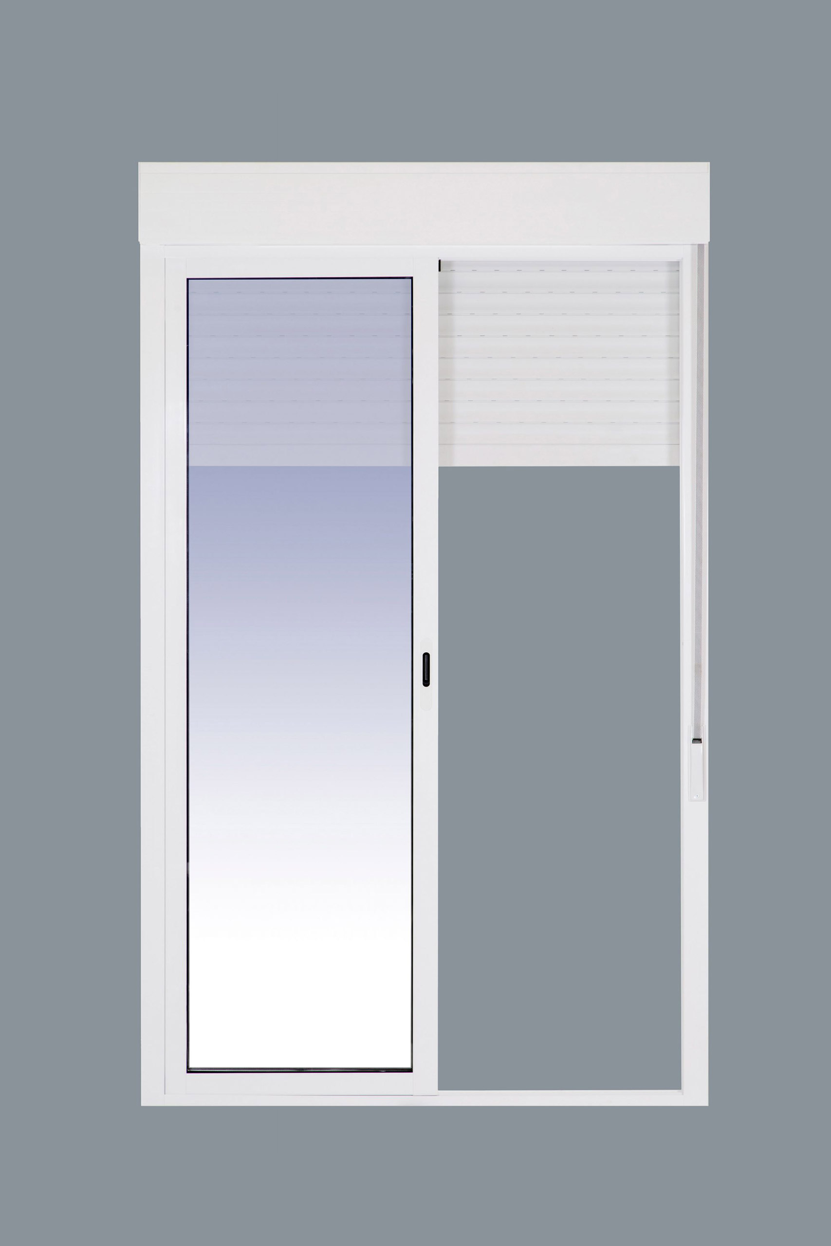Balconera Aluminio Corredera Con Persiana (PVC) 1600×2185 2 hojas (marco y  cajón persiana en kit) – VENTANASTOCK .ES