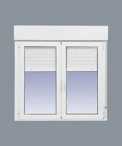 Ventana Aluminio Practicable Oscilobatiente Con Persiana (PVC) 1000X1155 2h