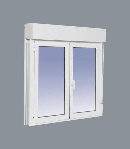 Drehkippfenster Nutzbar Aluminium Fenster mit Jalousie (PVC) 1000X1155 2h – Bild 4