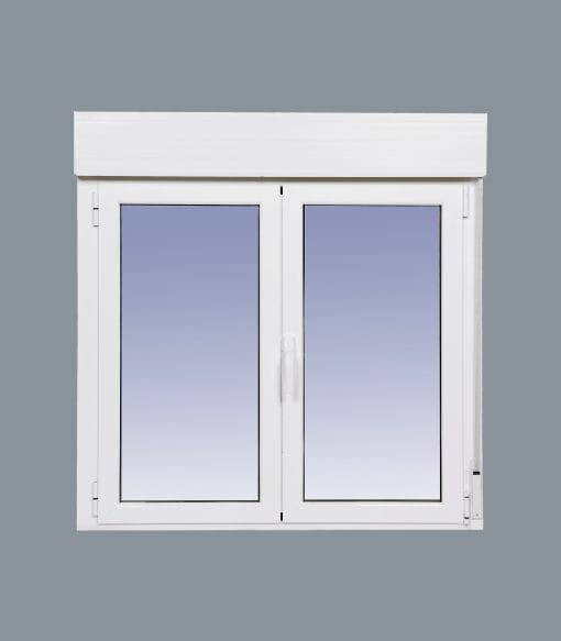 Drehkippfenster Alufenster mit Jalousie (PVC) 1000X1155 2h – Bild 3