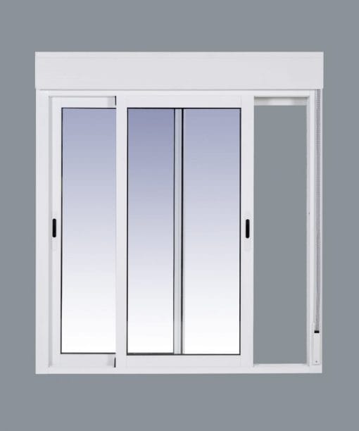 Ventana Aluminio Corredera Con Persiana (PVC) 1000x1155 2h y Mosquitera de Regalo - Imagen 6