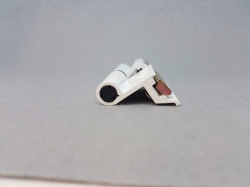 2-BLADE HINGE FOR RIGHT-OPENING PRACTICABLE WINDOW, EUROPEAN CHANNEL, WHITE LACQUERED (4 UNITS) - Image 3