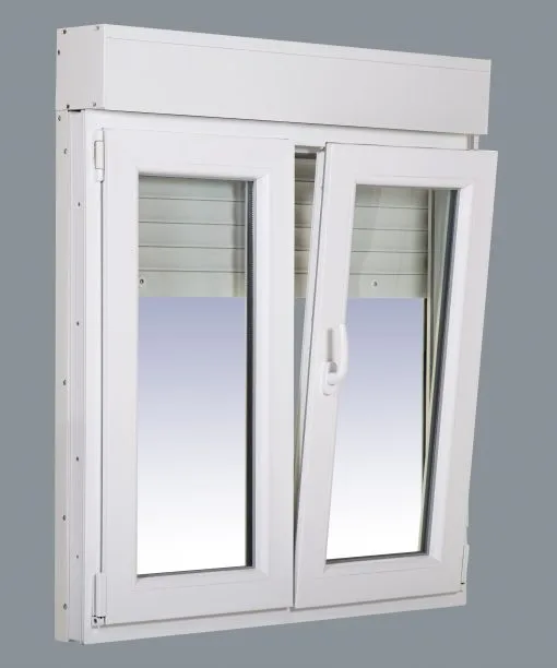 Ventana PVC Practicable Oscilobatiente 2 hojas con Persiana (PVC) 1200X1355 - Imagen 3