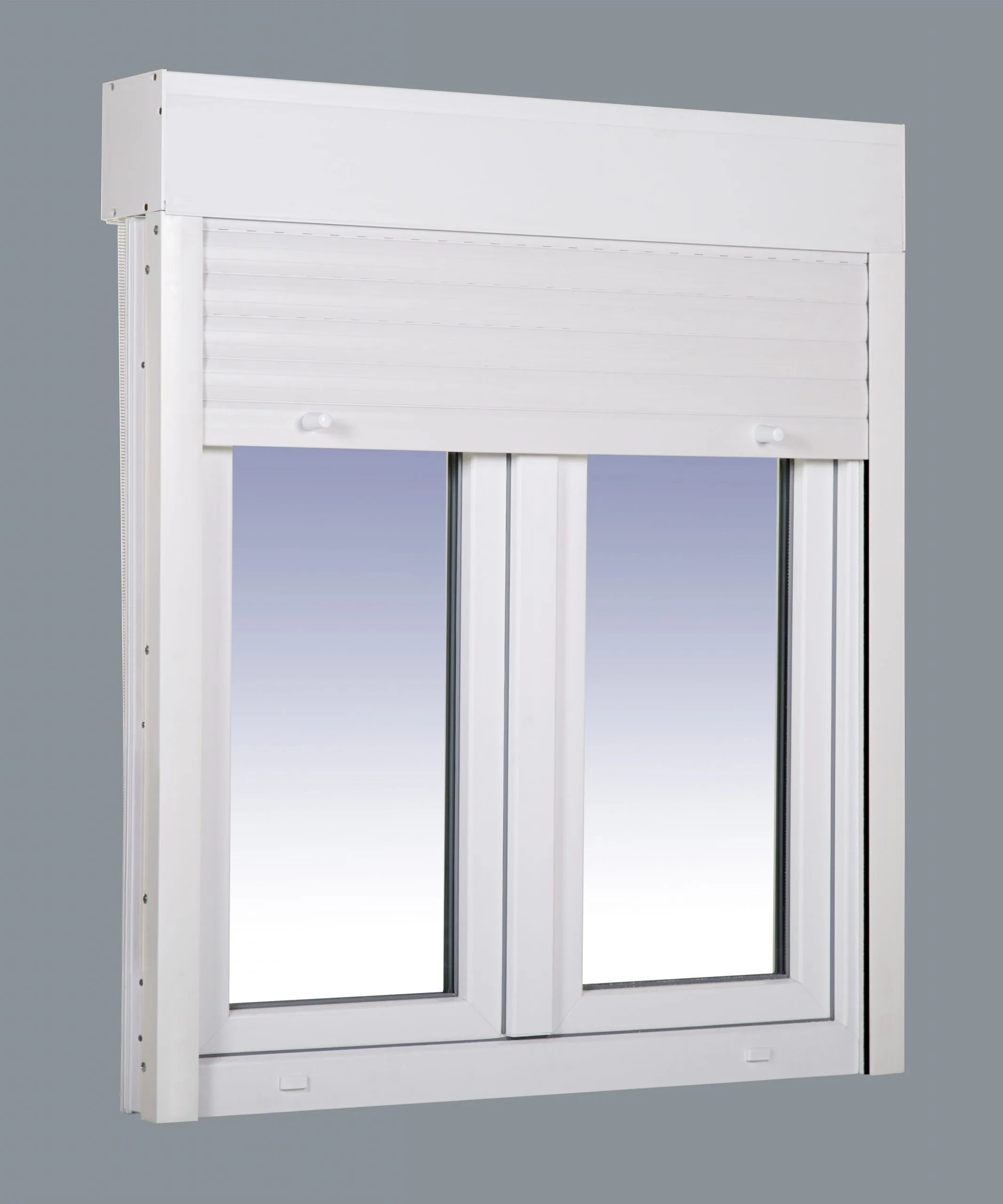 Ventana PVC Practicable Oscilobatiente 2 hojas con Persiana Motorizada 1200X1355 con Mosquitera Enrollable - Imagen 8