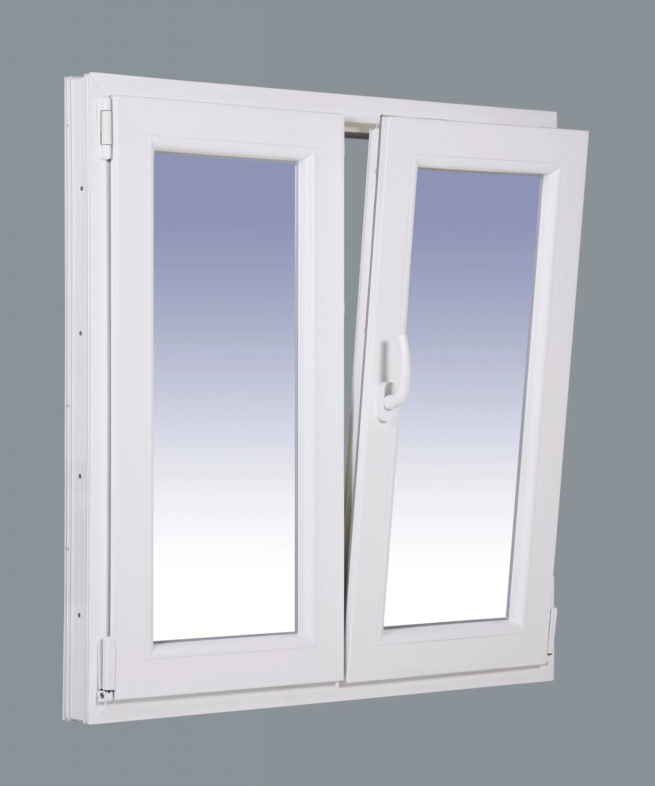 Balconera PVC Practicable Oscilobatiente 2 hojas 1500X2000 - Imagen 3