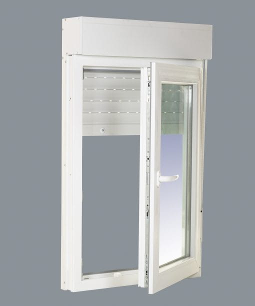 Finestra in PVC con anta ribalta destra con persiana a vetro singolo 700x1155 - Immagine 4