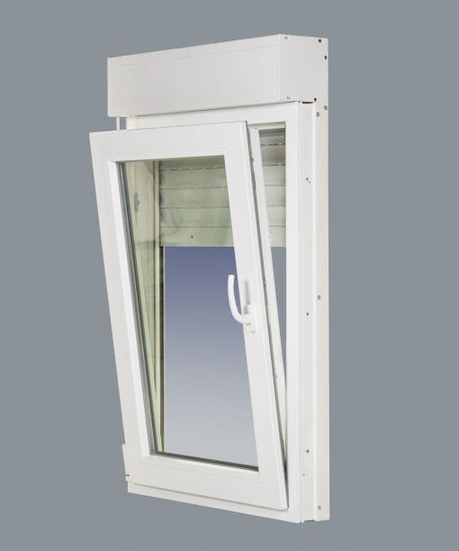 Ventana PVC Practicable Oscilobatiente Izquierda con Persiana Motorizada 700X1155 1hoja con Mosquitera Enrollable - Imagen 6