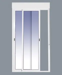 Balconera Aluminio Corredera Con Persiana (PVC) 1500x2185 2h (marco y cajón persiana en kit) - Imagen 5