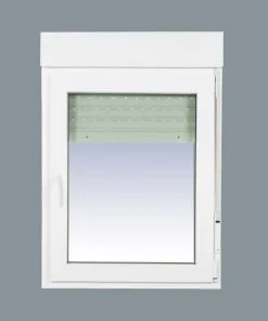 Ventana PVC Practicable Oscilobatiente Derecha con Persiana 800X1155 1hoja