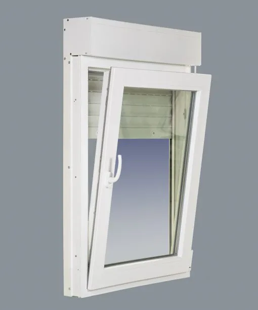 Ventana PVC Practicable Oscilobatiente Derecha con Persiana Motorizada 800X1155 1hoja con Mosquitera Enrollable – Bild 6