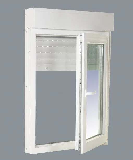 Ventana PVC Practicable Oscilobatiente Derecha con Persiana Motorizada 800X1155 1hoja con Mosquitera Enrollable – Bild 7