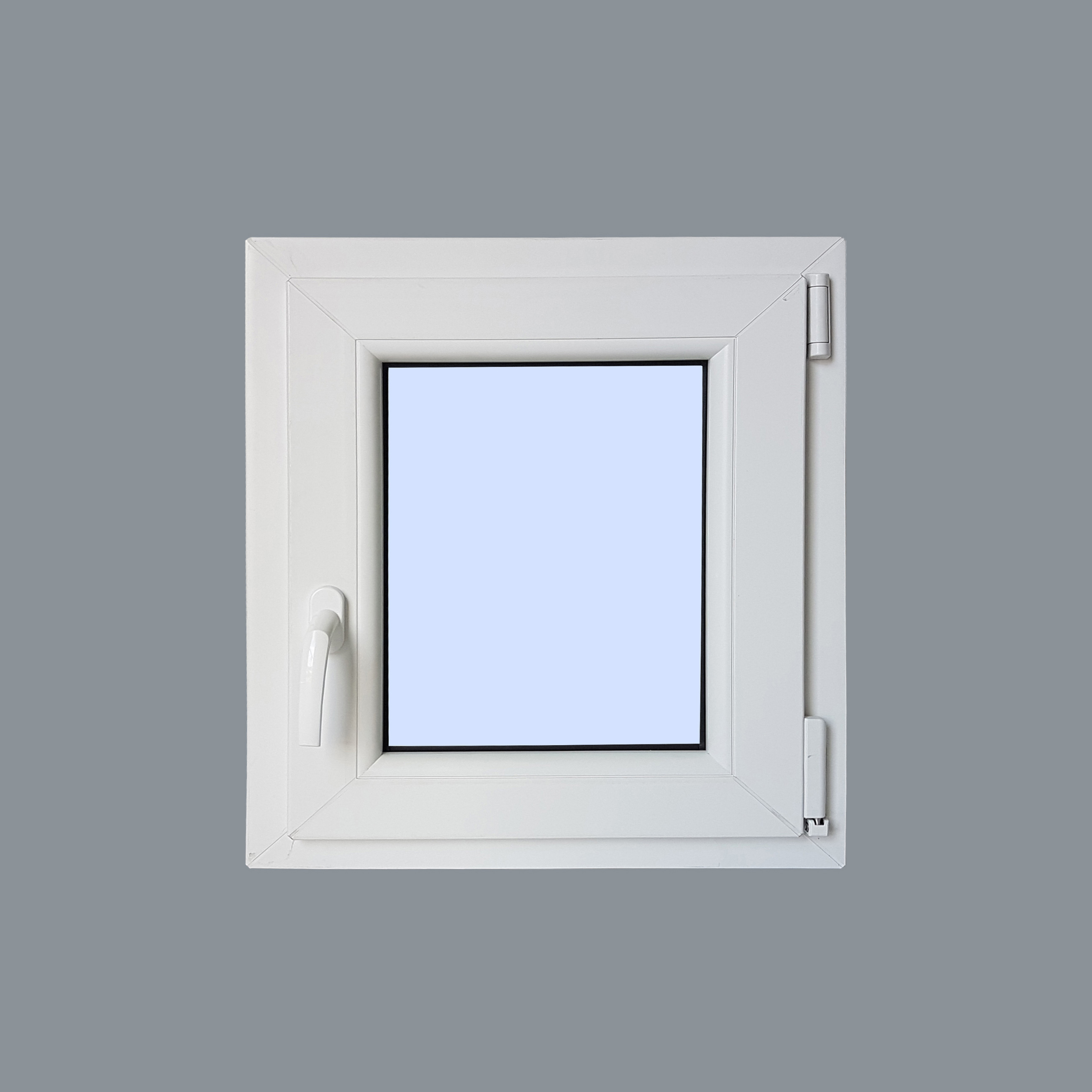 links Ventanastock Praktisches Fenster aus PVC Climalit matt Weiß oszillierend 1 Blatt mit Glas Carglass 60 cm x 50 cm