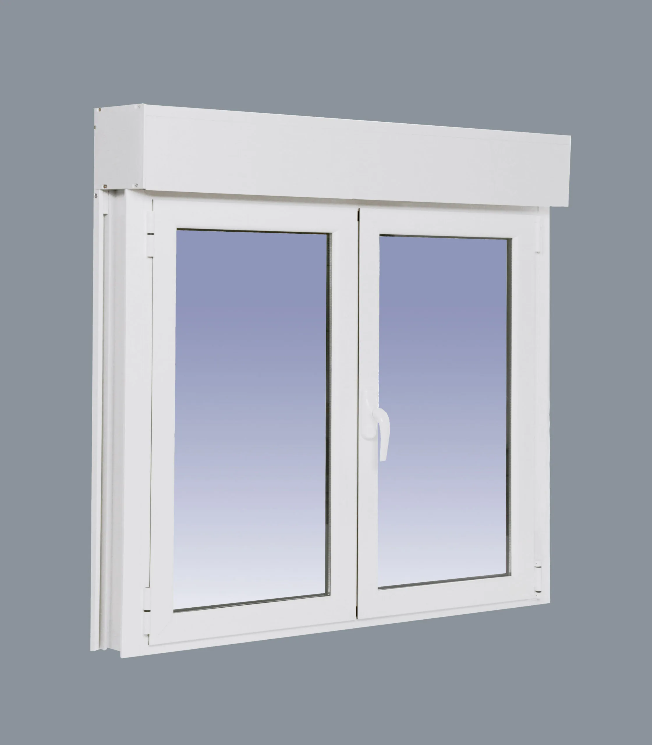Ventana Aluminio RPT 45 Practicable Oscilobatiente 1000X1155  2 hojas con persiana motorizada y lamas de aluminio - Imagen 4