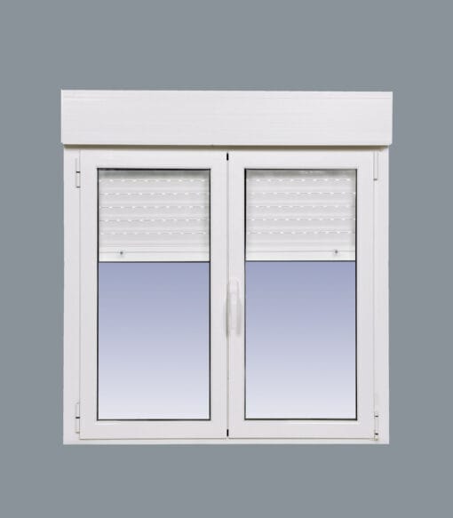 Ventana Aluminio RPT 45 Practicable Oscilobatiente 1000X1155  2 hojas con persiana motorizada y lamas de aluminio - Imagen 3