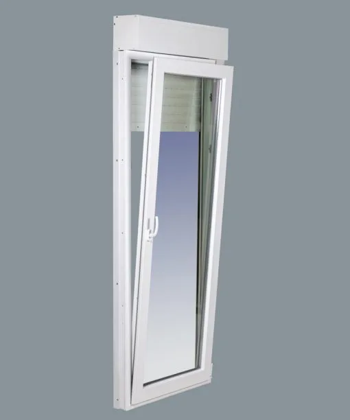 Balconera PVC Practicable Oscilobatiente Derecha con Persiana (PVC) 800X2185 1h (marco y cajón persiana en kit) - Imagen 3