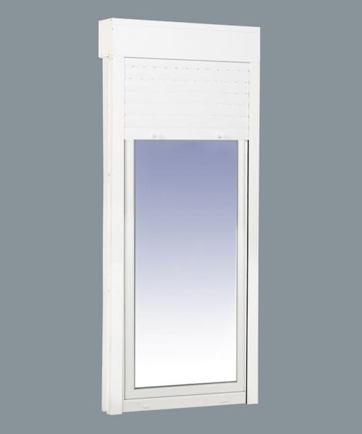 Porte-fenêtre oscillo-battante droite en PVC avec volet (PVC) 800 x 2185 1h (cadre et coffre en kit) – Image 5