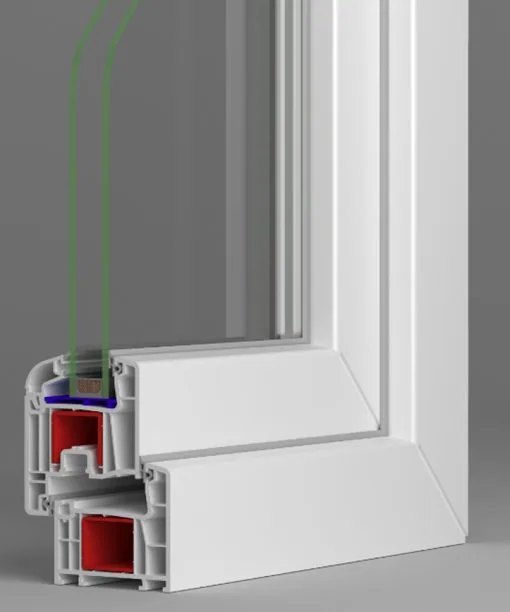 Balconera PVC Practicable Oscilobatiente Derecha con Persiana (PVC) 800X2185 1h (marco y cajón persiana en kit) - Imagen 13