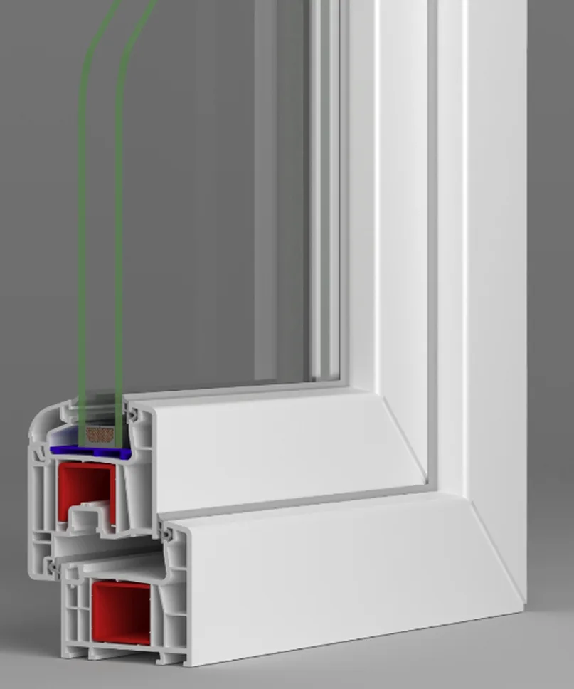 Ventana PVC Practicable Oscilobatiente Derecha 600X500 1h con vidrio Carglass - Imagen 8