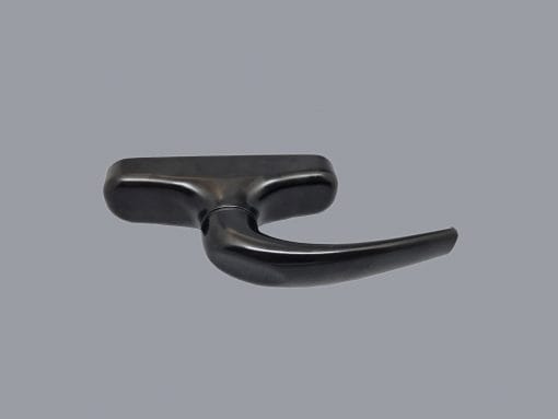 BLACK LACQUERED EUROPEAN CHANNEL TILT-AND-TURN CREMONA (1 UNIT) - Image 2