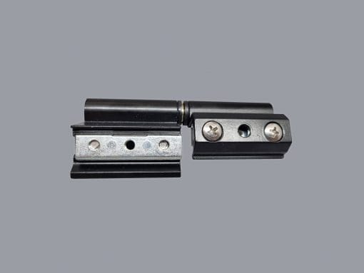 BISAGRA 2 PALAS PARA VENTANA PRACTICABLE APERTURA DERECHA CANAL EUROPEO LACADO NEGRO (4 UNIDADES) - Imagen 3