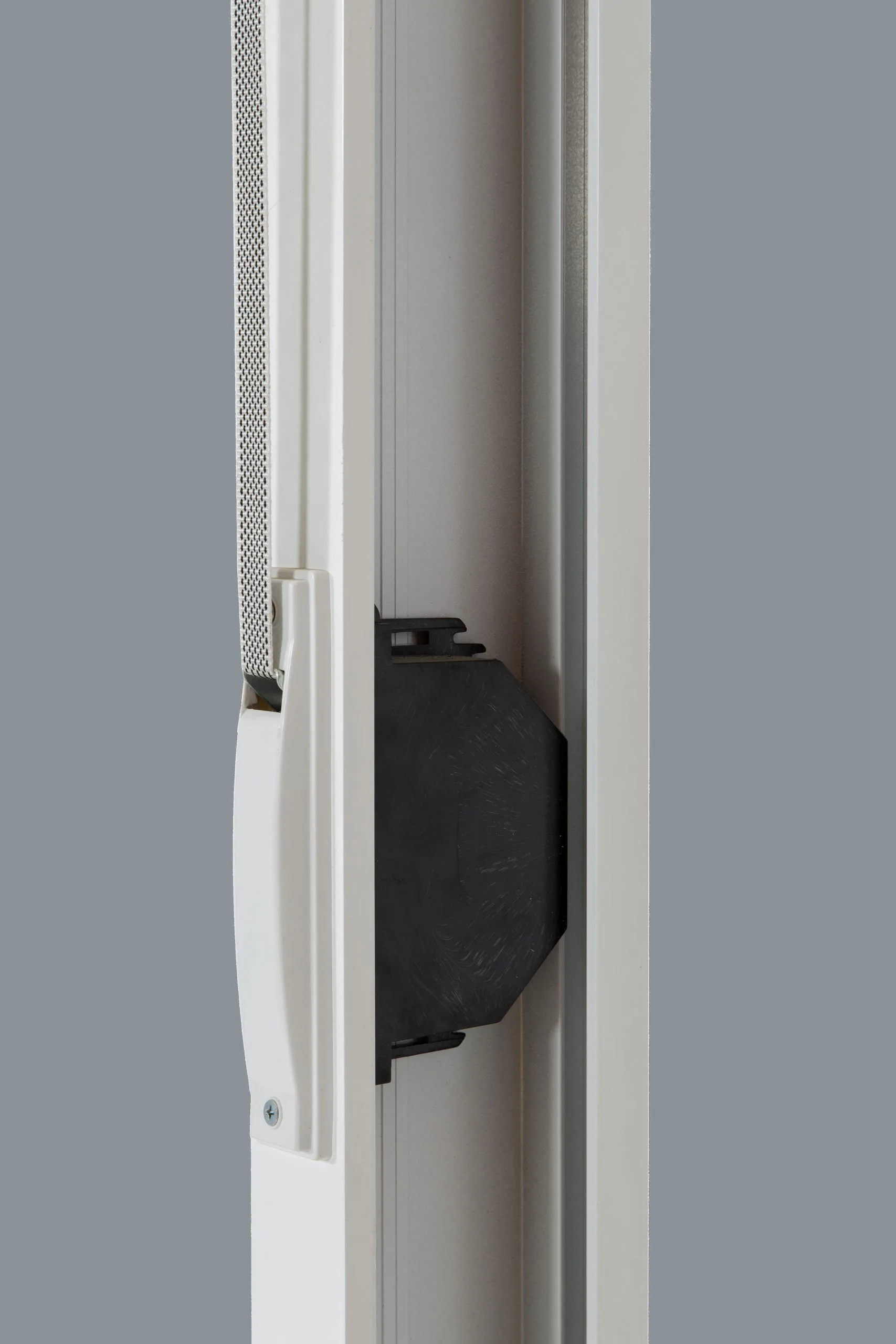 Balconera Aluminio Corredera Con Persiana (PVC) 1600x2185 2 hojas  (marco y cajón persiana en kit) Con Mosquitera - Imagen 6