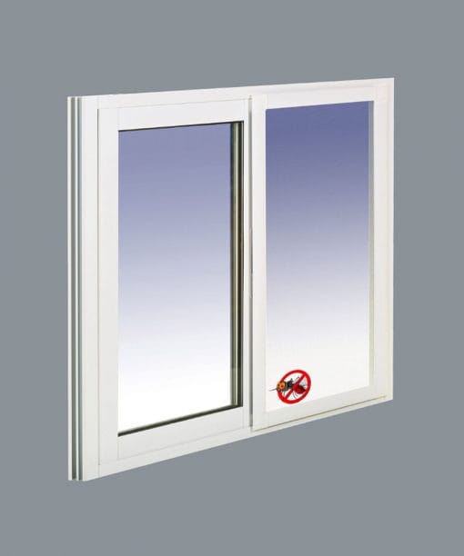 Ventana Aluminio Corredera 600X500 2h. cristal mate con mosquitera - Imagen 4