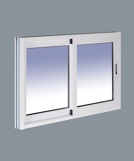Finestra scorrevole in alluminio 1000x600 a 2 ante con zanzariera - Immagine 4