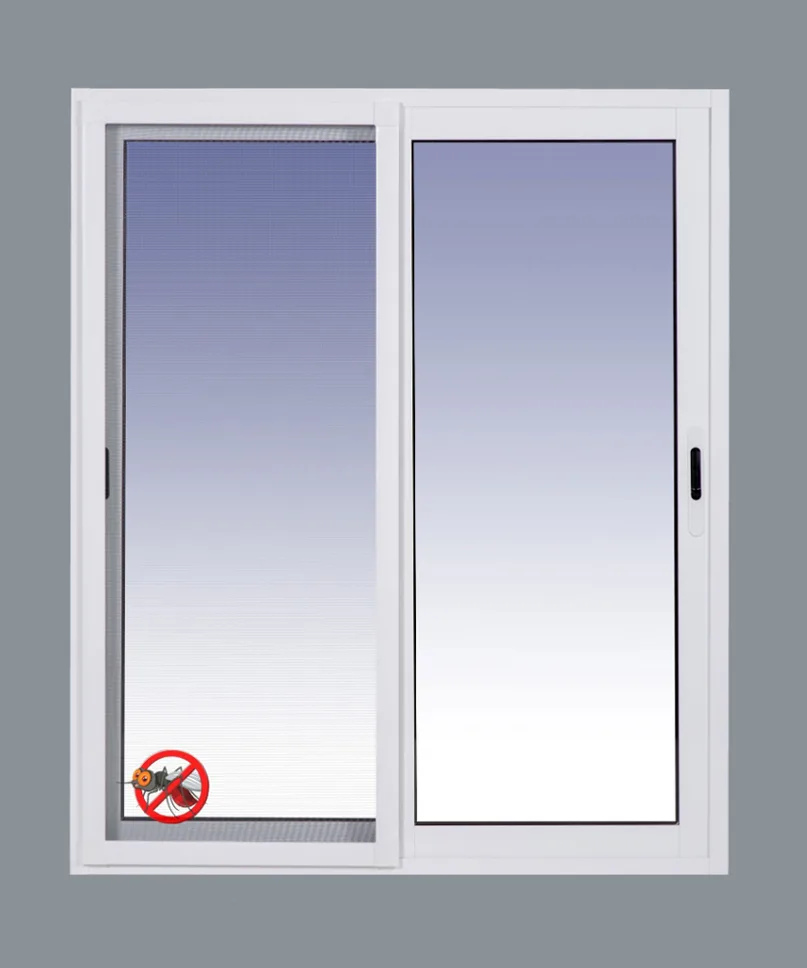 Ventana Aluminio Corredera 1000X1200 2 hojas con mosquitera