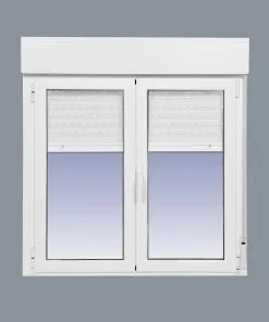 Ventana Aluminio Practicable Oscilobatiente Con Persiana (PVC) 1000X1355 2h