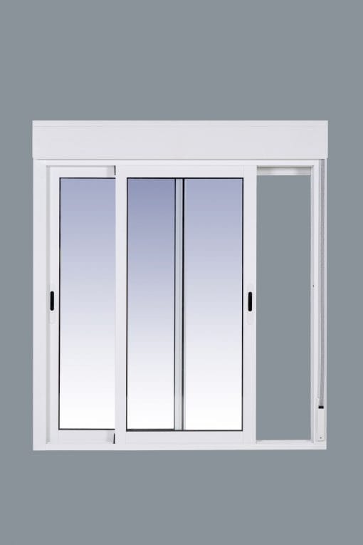 Janela de correr de alumínio com persiana (PVC) 1200x1355 2h - Imagem 5