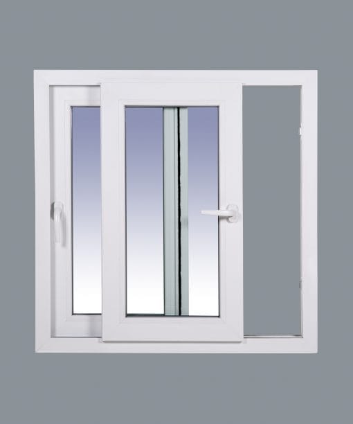 Janela de correr de PVC 800x800 2 painéis - Imagem 3