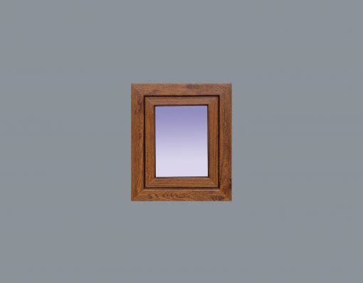 Ventana PVC Practicable Oscilobatiente Derecha 500X600 1h con vidrio Carglass COLOR ROBLE - Imagen 5