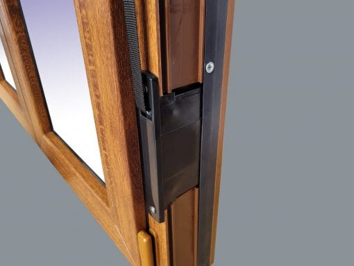 Ventana PVC Practicable Oscilobatiente Izquierda con Persiana 800X1155 1hoja COLOR ROBLE - Imagen 8
