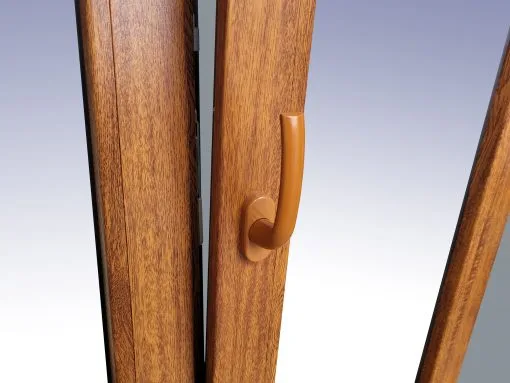 Ventana PVC Practicable Oscilobatiente Derecha con Persiana 800X1155 1hoja COLOR ROBLE - Imagen 7