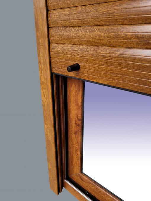 Janela de correr em PVC com persiana (PVC) 1000x1155 2h COR CARVALHO - Imagem 6