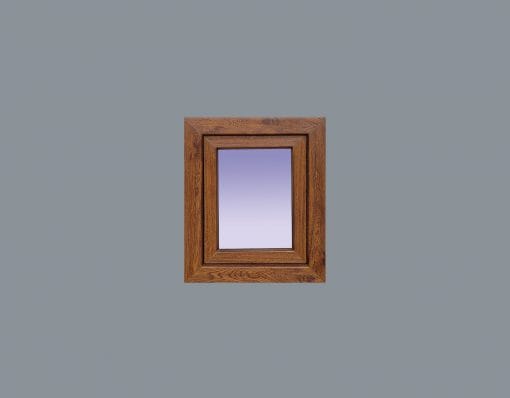 Ventana PVC Practicable Oscilobatiente Izquierda 500X600 1h con vidrio Carglass COLOR ROBLE - Imagen 5
