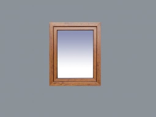 Finestra in PVC con anta ribalta a sinistra 800x1000 1h colore rovere - Immagine 6