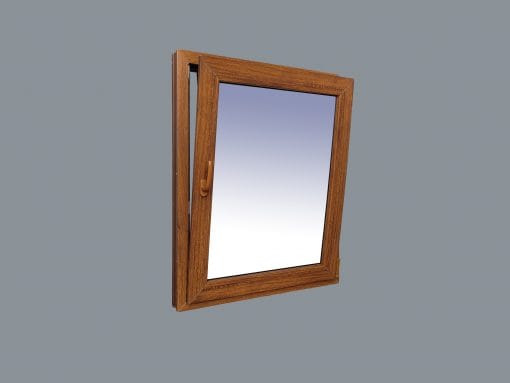 Ventana PVC Practicable Oscilobatiente Derecha 800X1000 1h COLOR ROBLE - Imatge 5