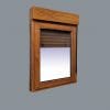 Ventana PVC Practicable Oscilobatiente Derecha con Persiana 800X1155 1hoja COLOR ROBLE
