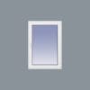Ventana Aluminio Practicable Derecha 500x600 1h. cristal mate
