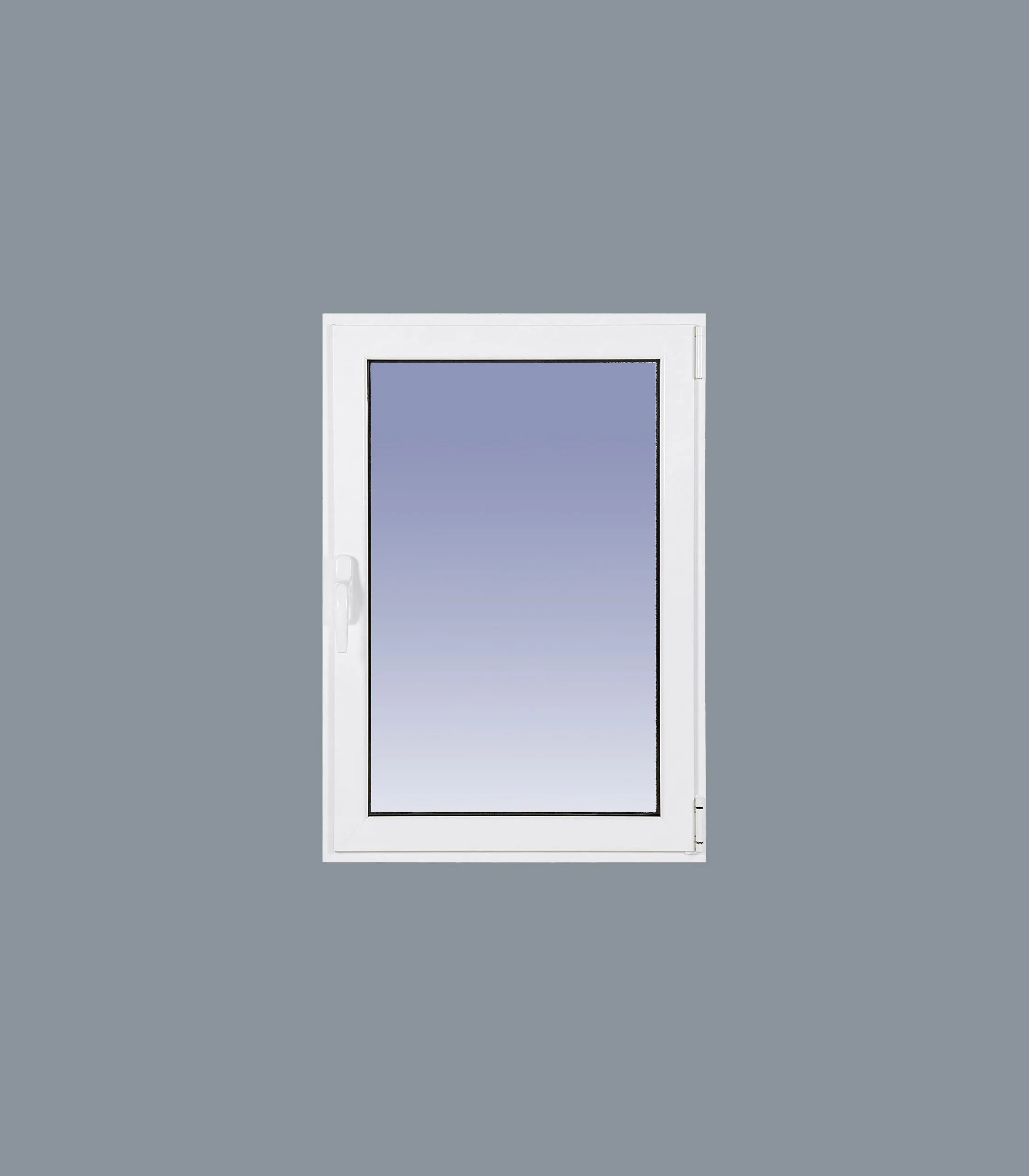Ventana Aluminio Practicable Derecha 500x600 1h. cristal mate