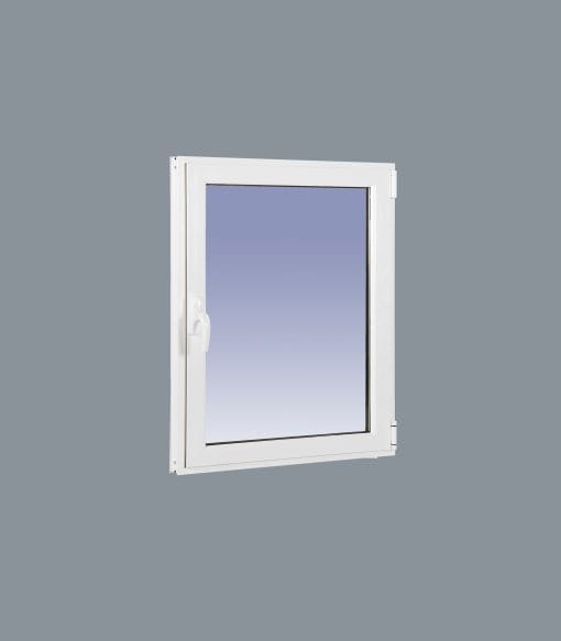 Fenêtre à battant en aluminium à droite, 500 x 600, 1h, verre dépoli – Image 3