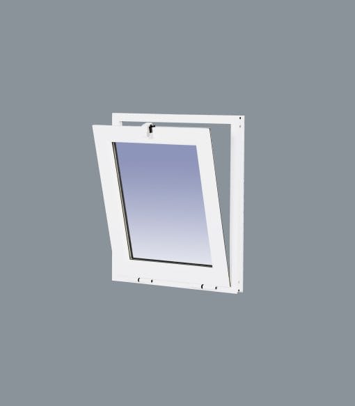 Finestra basculante in alluminio (a battente) 500x600 1h. vetro opaco - immagine 3
